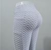 High Waist Peach Lift Yoga Leggings with Pocket & Jacquard Design