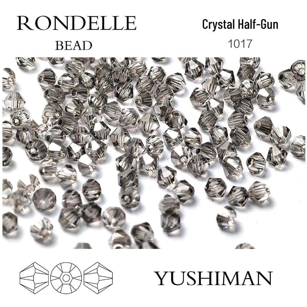 4mm Rhombus Beads - 200 Czech Quality Double Crimp Top Beads for DIY, Shuttle Weaving, and Embroidery
