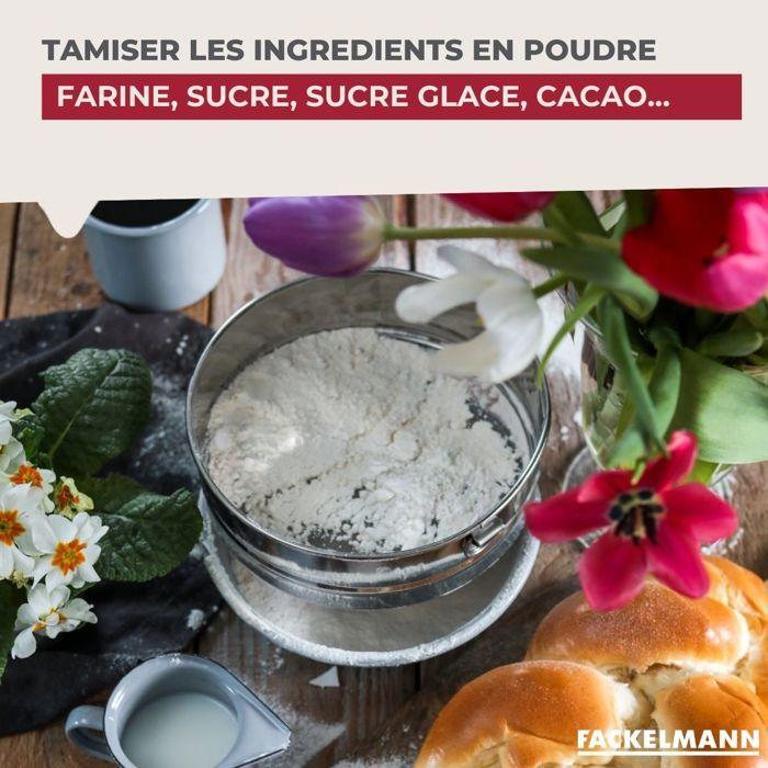 Tamis de cuisine inox extra fin 18 cm de diamètre Fackelmann Basic