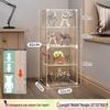 Transparent Lego Brick Display Cabinet: Dustproof Acrylic Storage for Figurines