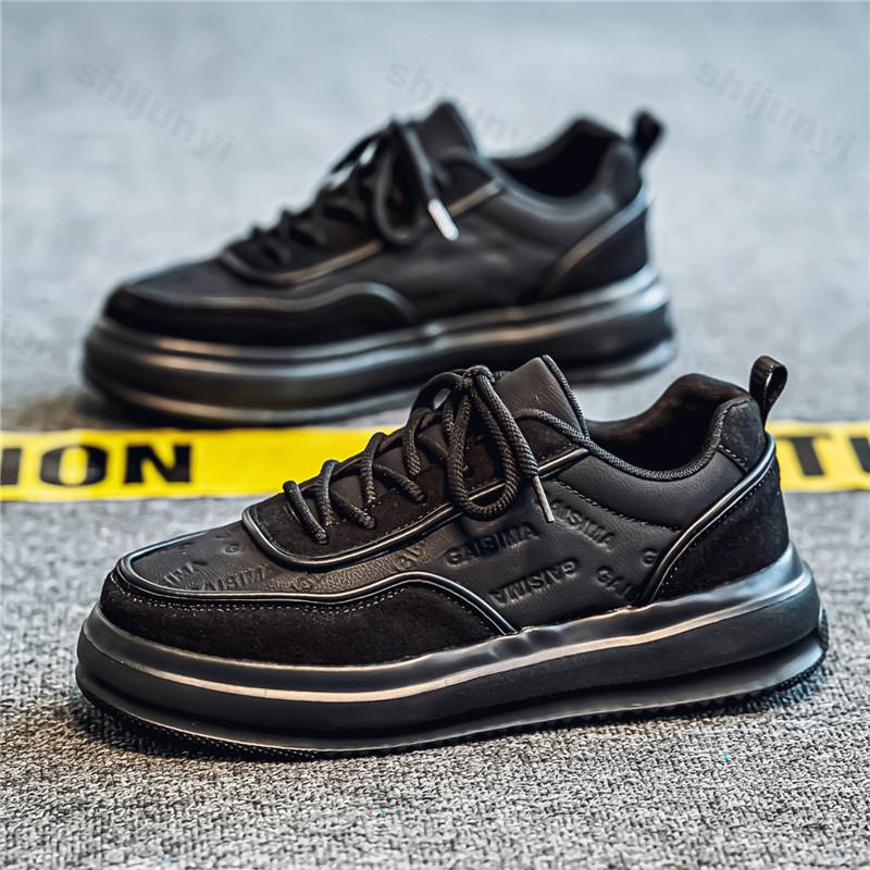 Fashion Men's Retro Versatile Low Top Thick Sole Casual Shoes 2025 Autumn New Fashion Trend Comfortable Non Slip Lace Up Chunky sneakers