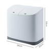 Double-Layer Pedal Trash Bin Kitchen Garbage Dry Wet Separation Covered Containers Living Room Waste Organizer