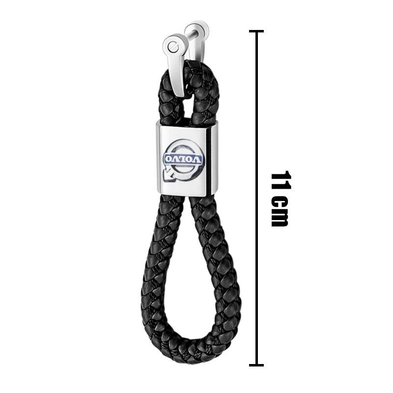 Handmade Braided Rope Keychain Anti Lost Key Ring Fit Volvo Xc60 Xc40 Xc90 S60 S90 V60 V90 Ex30 Ex40 Ex90 C40 V40 Car Key Gift