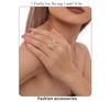 Qiong Yao Butterfly Fairy Zircon Ring: Stylish 18K Gold-Plated Copper Openable Design