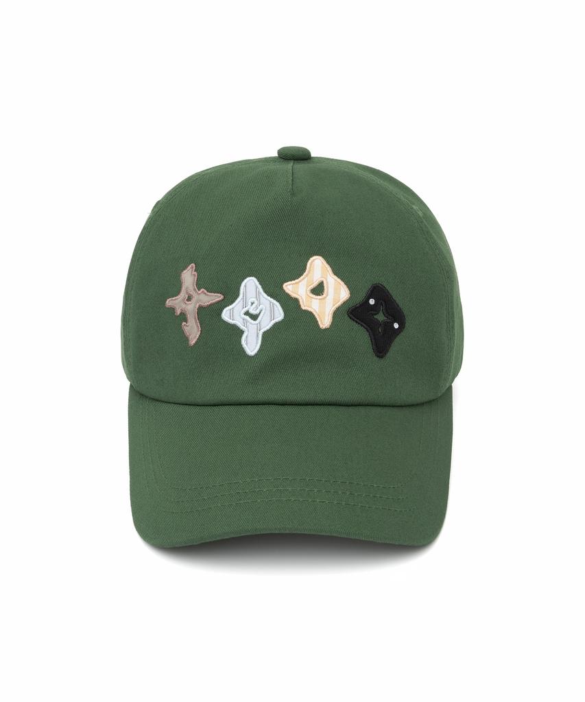 NOT4NERD Symbol Sequence Applique Ball Cap - Green