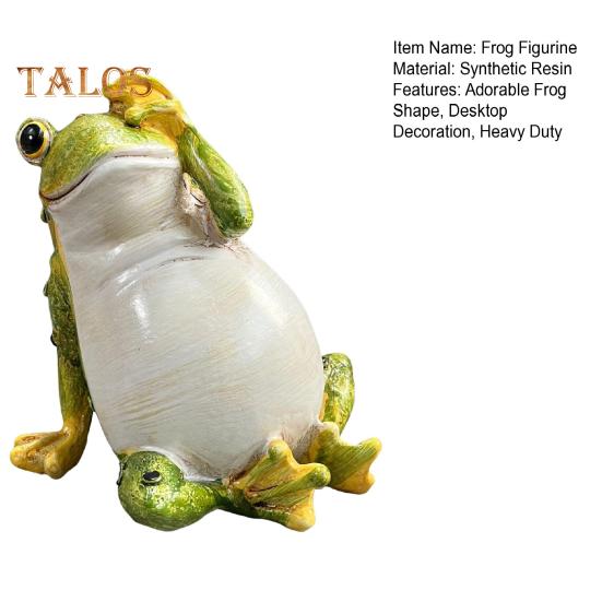 Garden Green Frog Figurine No Speak No Hear No See Frog Statue Resin Animal Sculpture Indoor Outdoor Yard Lawn Decoration Ornament