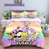 Classic Cartoon Pattern Bedding Quilt Set Quilt Cover Pillowcase Home Decoration Gift (1 * duvet cover + 2 * pillowcase, without core)