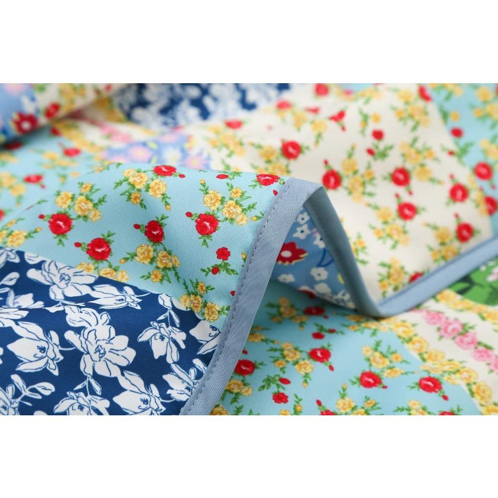 GMXIA Damen Vintage Lässig Floral Print Frühling Herbst Langarm POLO Kragen Jacken & Mäntel