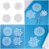 Silicone Snowflake Pendant Mould Christmas Tree Hanging Accessories Epoxy Mold Stylish Home Decoration Making Mold