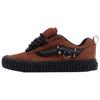 Knu Skool Tennis Comfortable Fit Low Top Skate Shoes Unisex Sneaker Brown Black VN000D6ZFSB