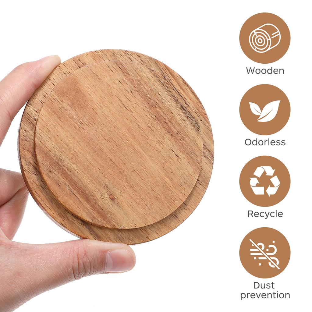 4 buc accesorii cafea cești capace rotunde pentru căni capac de etanșare pentru decorațiuni din lemn pentru huse de birou