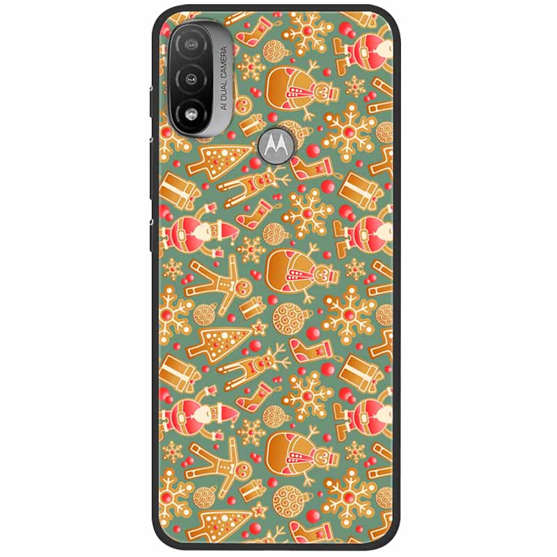 DESSEN Cover Per Motorola Moto E20/E30/E40, Custodia In TPU Morbido Con Anello Girevole E Supporto Magnetico - Nero