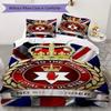 Ulster Pattern Bedding,Quilt Set Quilt Cover Pillowcase Home Birthday Gift(1 * Duvet Cover + 2 * Pillowcase, Without Core)_lx