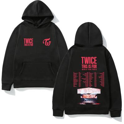 QUESTO È PER HOODIE TOUR MONDIALE 2026 TWICE Gruppo di Ragazze Coreano Top Abbigliamento Grunge Token Abbigliamento Stesso Stile