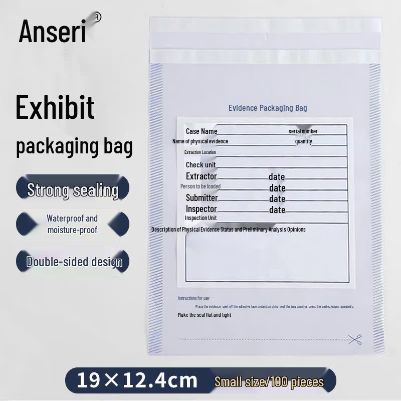 Ansai Rui PE Self-Sealing Evidence Bags