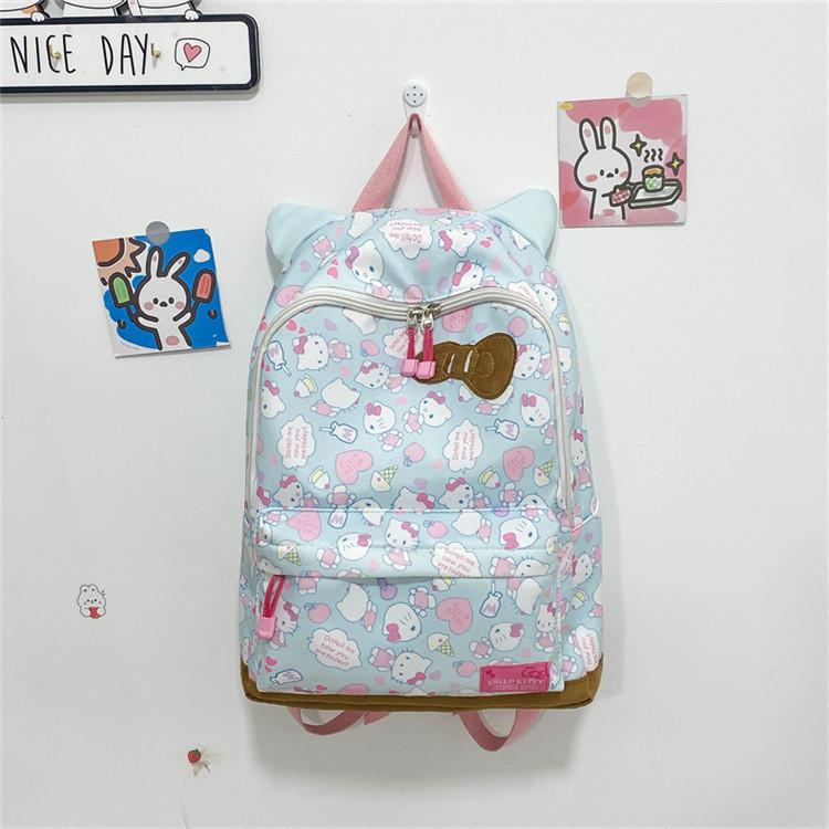 Adorable Nylon School Backpack With Cartoon Design For Kids And Students