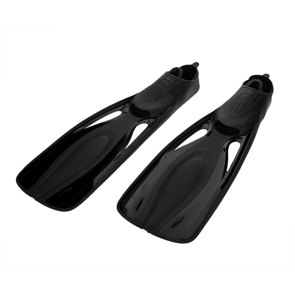 WHALE 1 Pair Adults Water Sports Snorkeling Diving Rubber Swimming Foot Fins Black (ML)