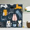 Funny Animal Print Shower Curtain Cute Cartoon Animal Bath Curtain For Bathroom Bathtub Bathing Cover Shower Curtains Home Decor