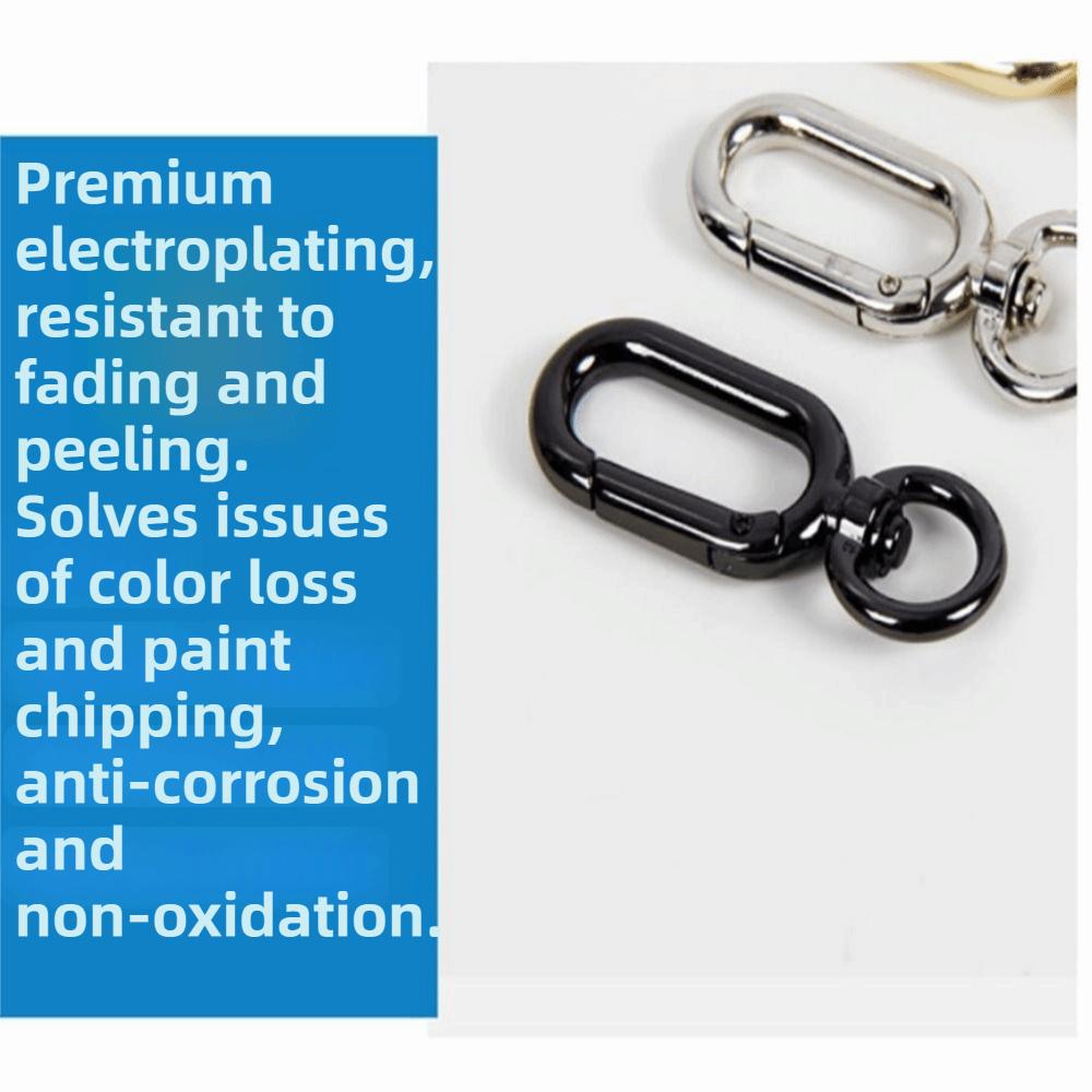 10 st 10 st Vridbara Hakar Vridbar Hake Metallkonstruktion Nyckelringskrok Zinklegering Rund Form Metallfästen