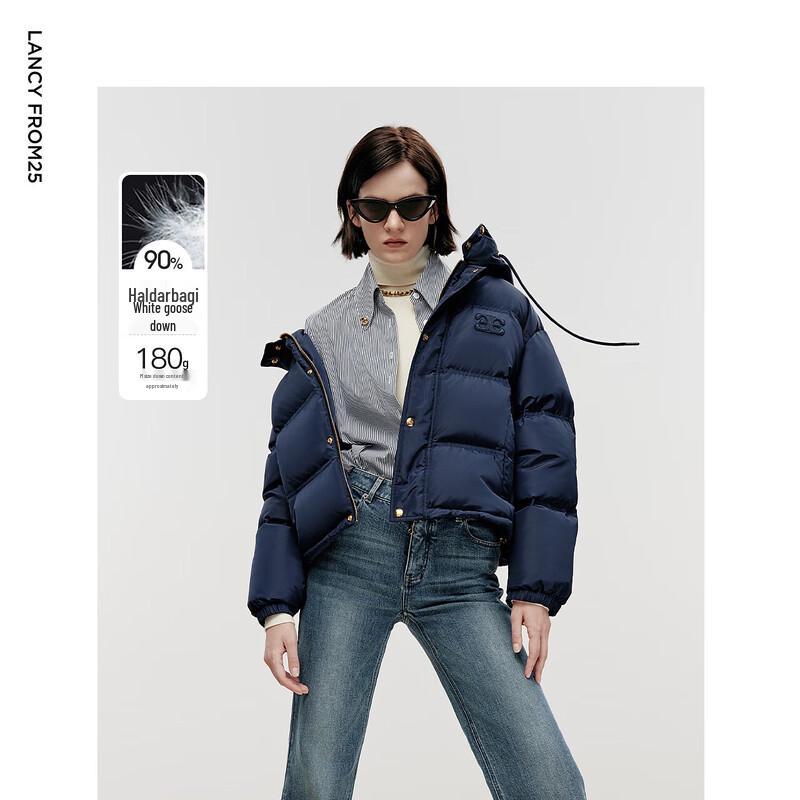 

EiLEEN ELITEE Holdorbaji 90% White Goose Down Hooded Puffer Jacket L