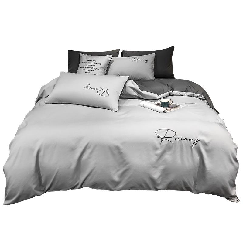 Hochwertiges Reines Baumwoll-Bettwäsche-Set für den Sommer - Exklusives 3-teiliges Set für Studenten, Wohnheime und Babyzimmer