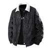 Autumn and Winter Collar, Lamb Wool Thickened and Suede Retro Suede Outdoor Workwear Jacket, Warm and Loose Jacket