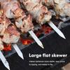 6-24PCS 55cm BBQ Fork BBQ Skewers Long Handle Kebab Barbecue Grill Sticks Reusable Stainless Steel Outdoor Camping Grill Needle