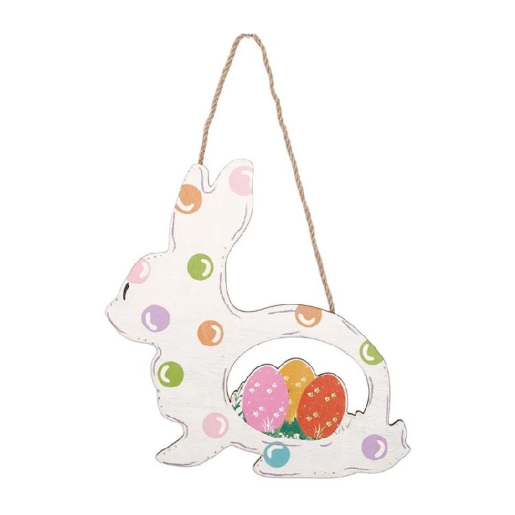 Wooden Hanging Door Sign Lovely Spring Celebration Sign Easter Wood Pendant