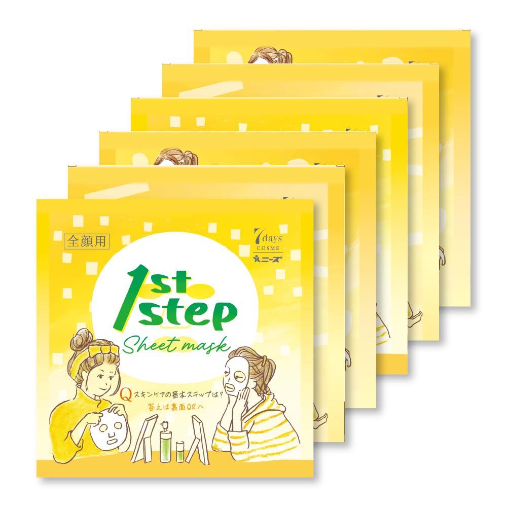

bags of 1 sheet the whole 7days First Step Sheet Individually for and Students (6 each) (For face) Mask, Glycerin-Free, Nano-Sized Cotton, Wrapped,