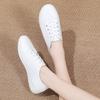 Casual Shoes Women Lace-Up Comfortable White Sneakers Ladies Soft Non-Slip Walking Shoes Four Seasons Fashion Lightweight Flats