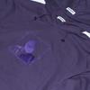 Square Embroidered Logo Hoodie Purple