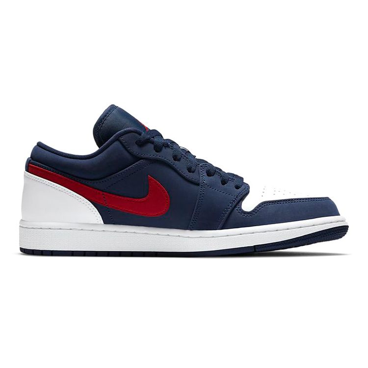 Air Jordan 1 Low GS USA Kids Sneakers Blue Midnight-Navy White CV9844-400