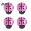 Office Cabinet Decor 4Pcs 3D Ladybug Refrigerator Magnet, Mini Ladybird Resin Fridge Magnets Decorative Memo Note Holder for Kitchen Whiteboard Kit