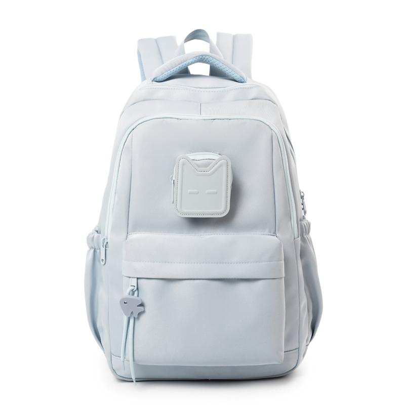 

Women s Lightweight Water-Repellent Backpack Junior High School Student Schoolbag Men s Campus Backpack синій