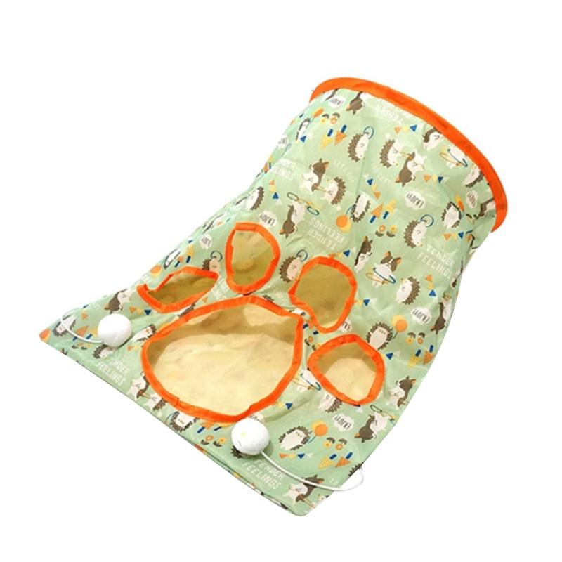 Crinkle Sound Cats Tunnel Toy Cats Play Tent Teasing Tube Pet Entertainment Playtent Pet Interactive Tube Activity Toy