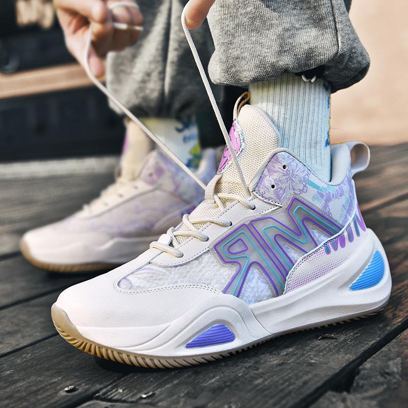 

Basketball shoes men s and women s mesh casual sports shoes young and middle school students actual competition training shoes 45