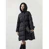 Autumn and winter new fashion hooded down jacket women's winter medium and long new waist rope drawstring to keep warm