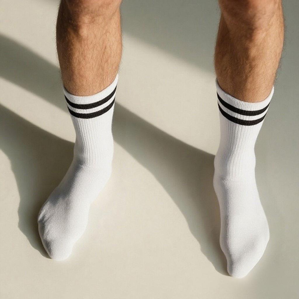 Fußballsocken für Kinder Rutschfeste Lange Kniestrümpfe Schweißabsorbierende Schüler Gestreifte Sportsocken