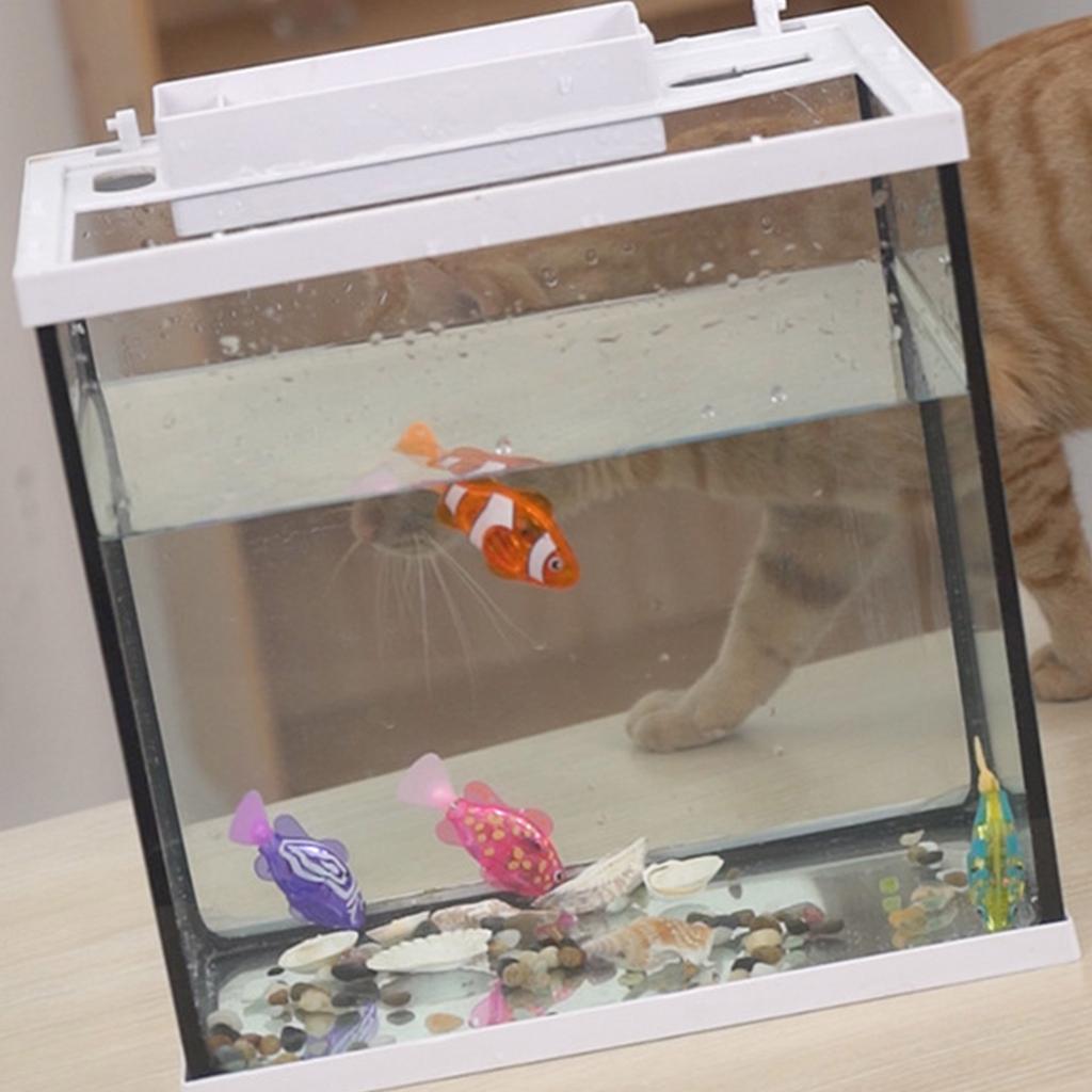 4pcs Interactive Electric Swimming Fish Cats Toy Automatic Motion Sensor Safe For Indoor Cats Exercise Entertainment