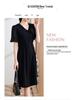 Elegant V-Neck Summer Dress for Women Aged 40-50