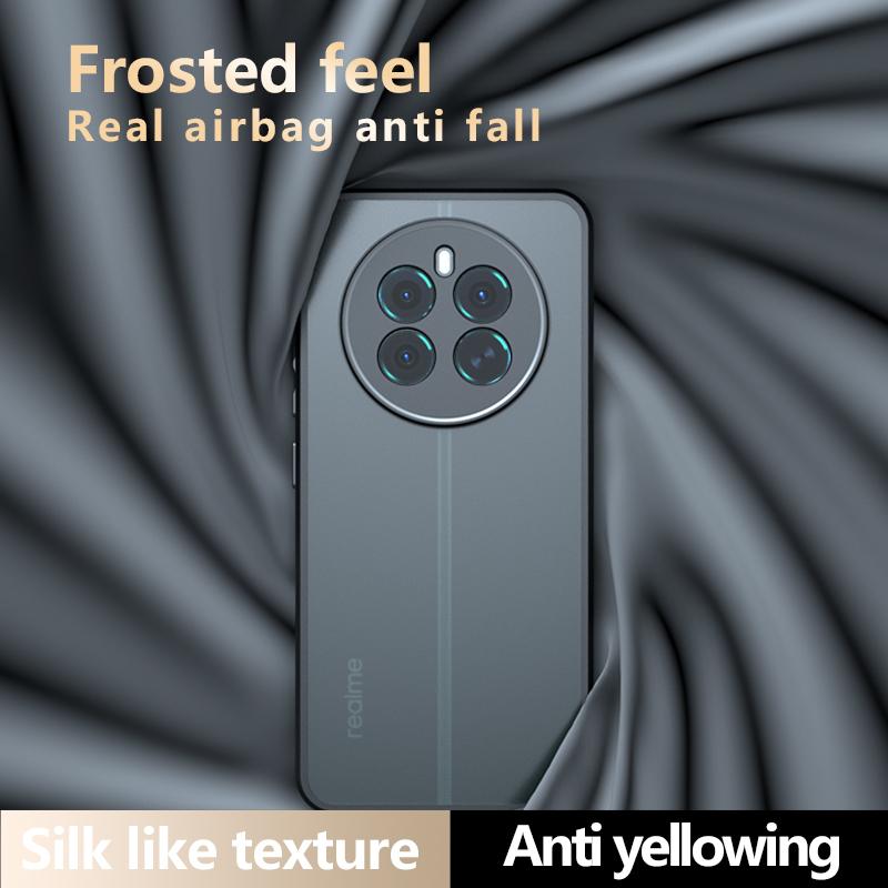 Stoßfeste transparente Telefonhülle aus Acryl für Realme 12 5G 12X 12 Plus-Rüstung Hartschutz-Rückseitenabdeckung Stoßstange