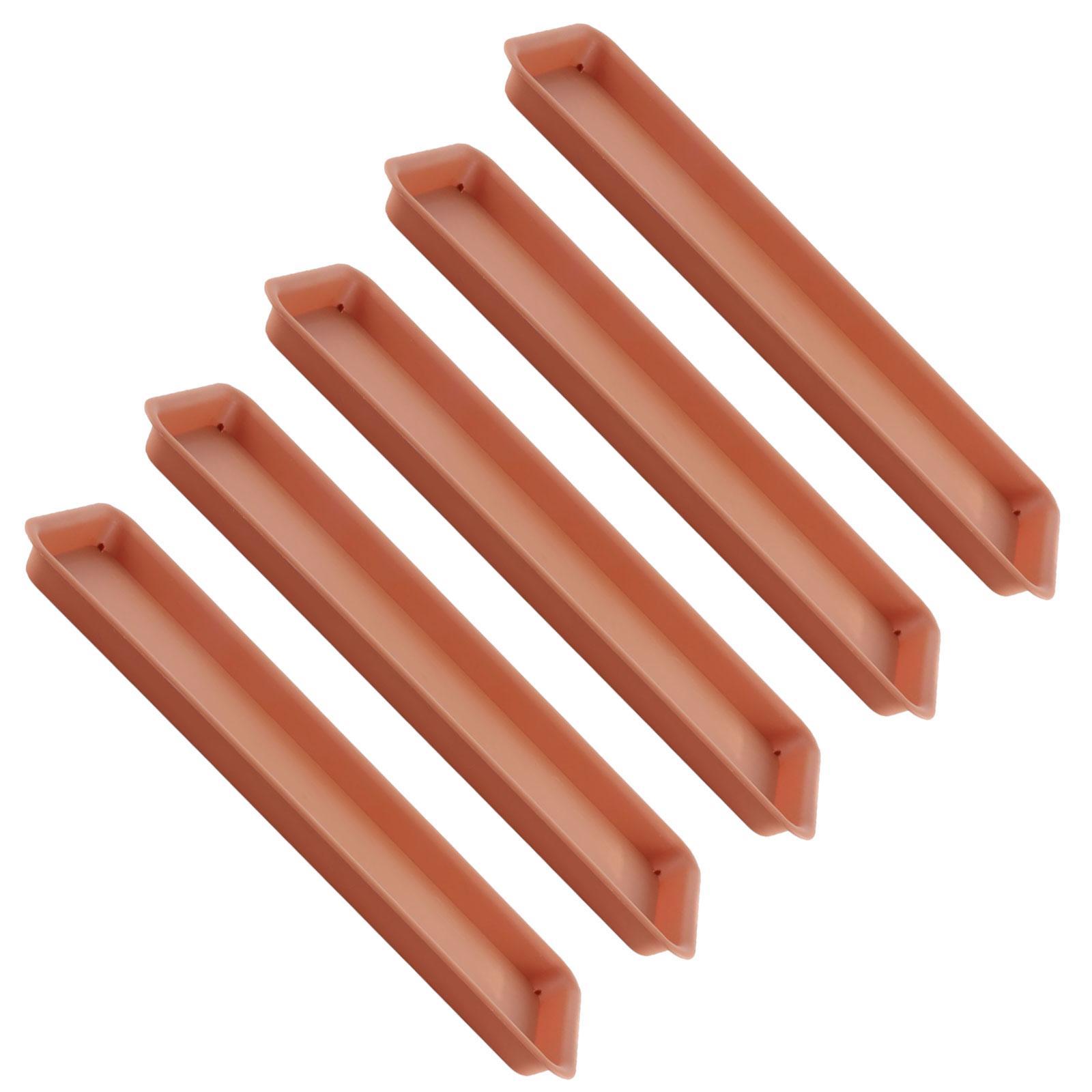 5x Plant Saucers Plant Trays Rectangular Pot Saucers Flower Pot Drainage Tray