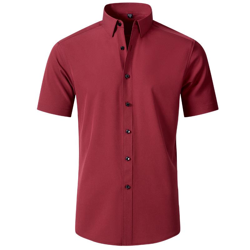 Men's Slim Fit Stretch Korean Style Business Casual Shirt