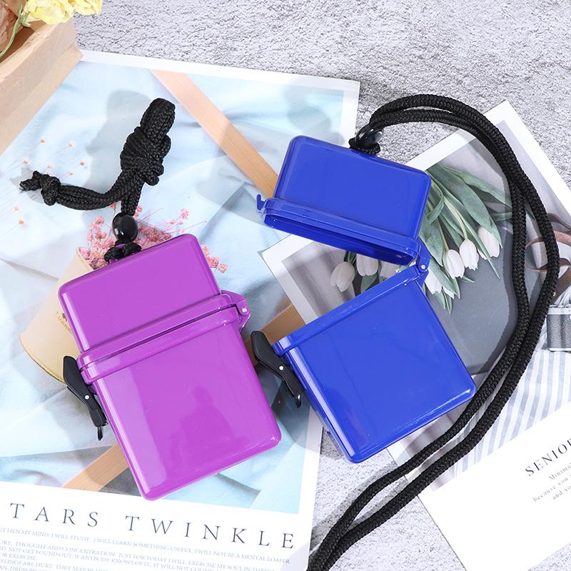 Dykbehållare & Repklämma Pengar ID-kort Körkort Nycklar Vattentät Torrbox