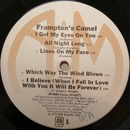 

LP Record PETER FRAMPTON - Frampton s Camel SP4389 A&M 1973 US Rock Used