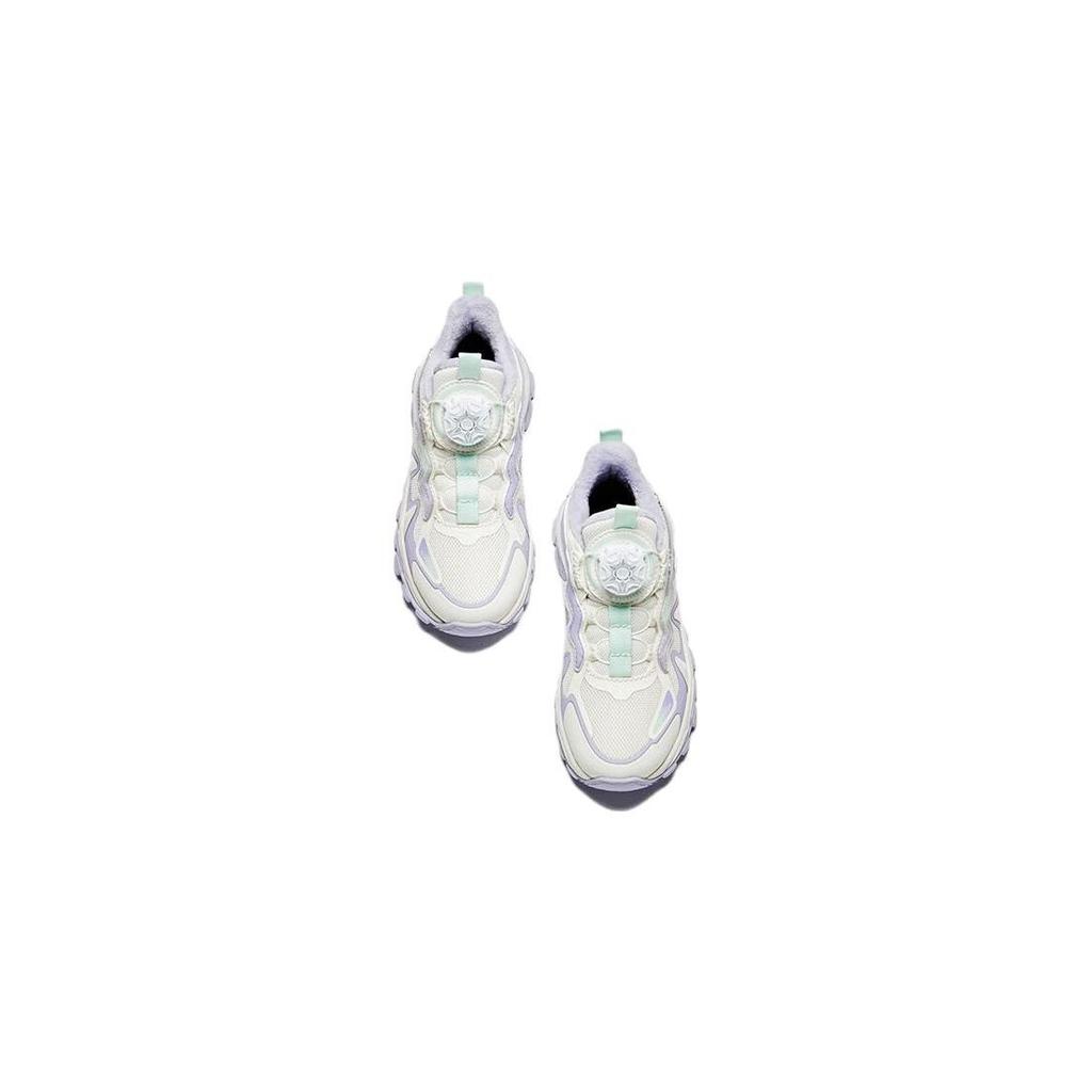 Anta Comfortable Warm Durable Low-Top Kids Casual Shoes Kids Sneaker White Purple 322349973-1