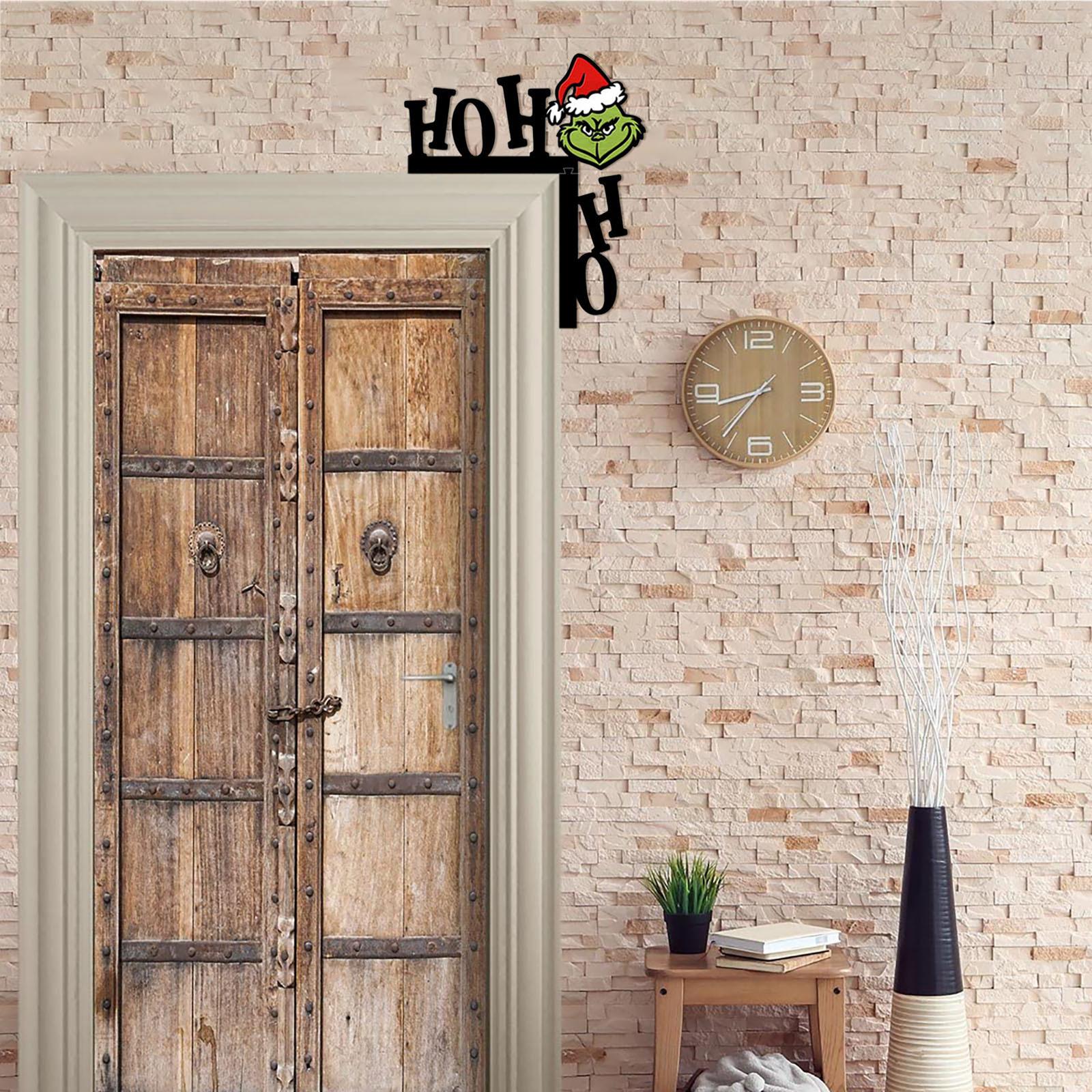 Christmas Door Decorations Door Corner Decorations Xmas Door Frame Decoration One Size