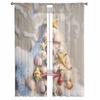 Weihnachten Strand Muscheln Vorhänge Für Wohnzimmer Schlafzimmer Heimdekoration Fenster Voile Tüll Vorhang Drapierungen