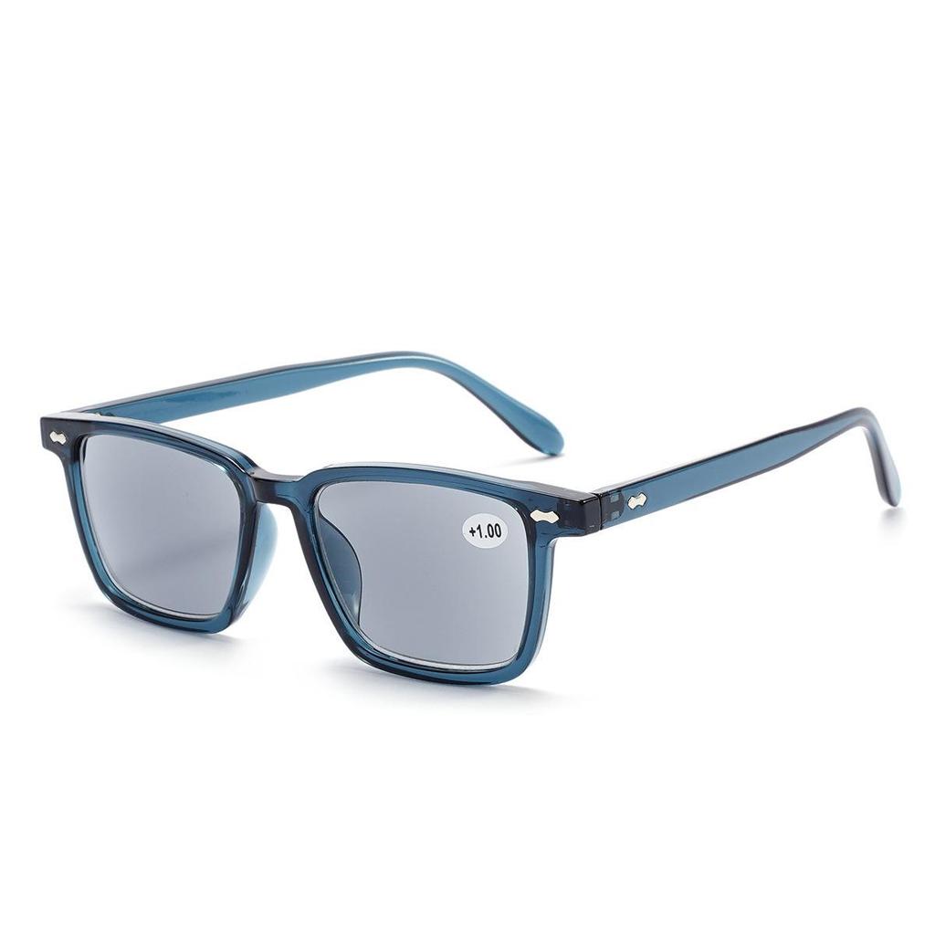 B8279-T Unisex Anti-UV Reading Glasses, Youthful Square Frame, Fashionable for Men and Women.