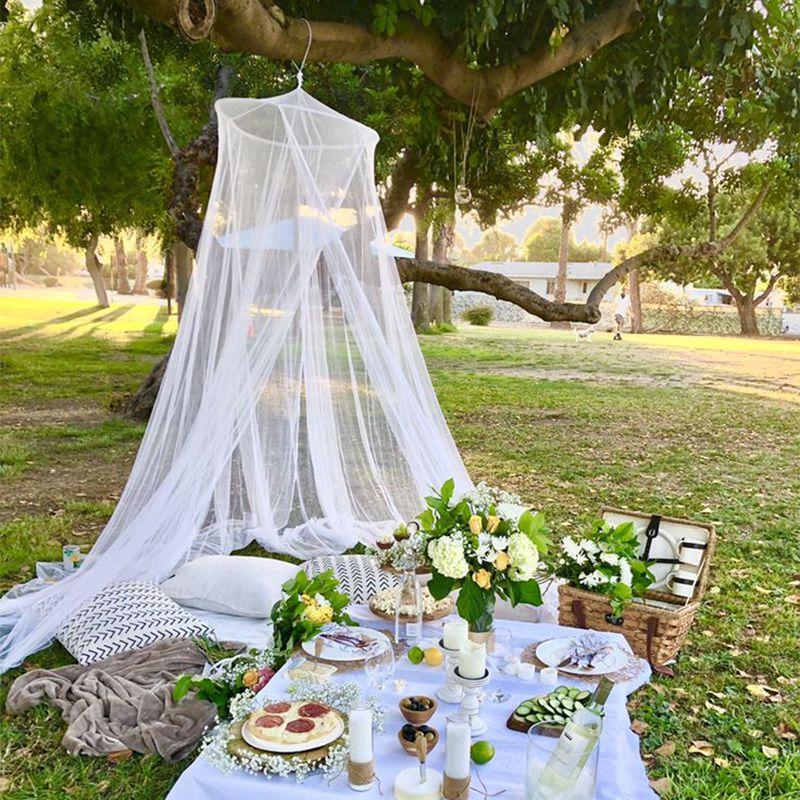 Princess Mosquito Net Bed Canopy Dome Mosquito Net Bedroom Anti-Mosquito Mesh Tulle Curtain Sleeping Bed Decoration Home Decor